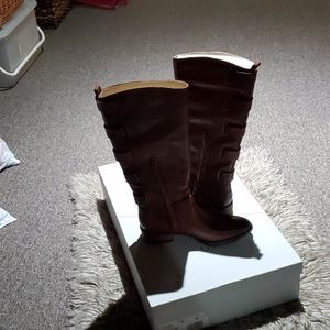 Sole Society Boots Vintage Cognac